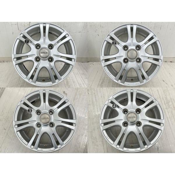 中古アルミホイール 4本セット 13×4B +42 4穴 PCD100 13インチ  REVERLINE  c2932の画像