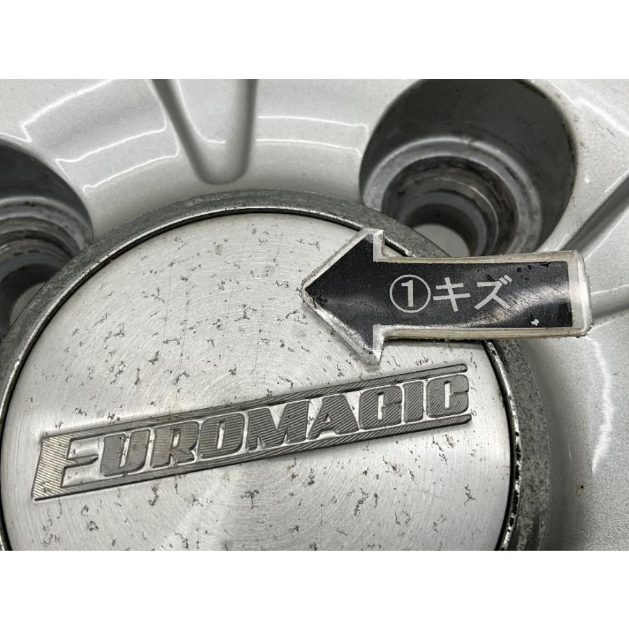 中古アルミホイール 4本セット 13×4.5J +43 4穴 PCD100 13インチ BLEST EUROMAGIC  c2946の画像