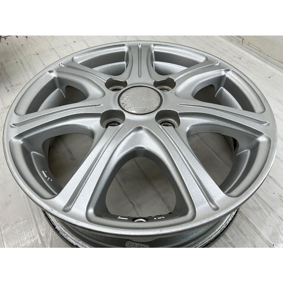 中古アルミホイール 4本セット 13×4B +42 4穴 PCD100 13インチ  EUROSPEED MANARAY SPORT  c2994の画像