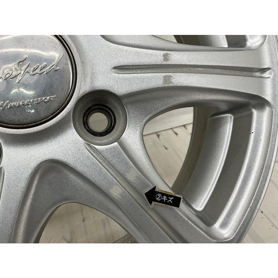 中古アルミホイール 4本セット 13×4B +42 4穴 PCD100 13インチ 