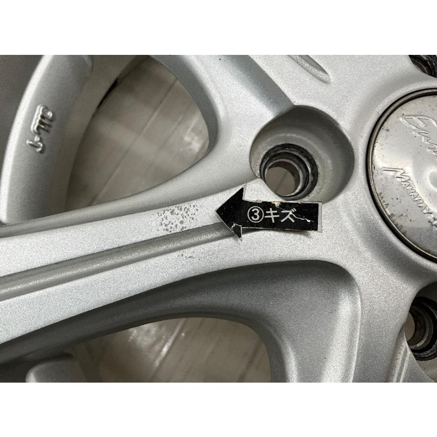 中古アルミホイール 4本セット 13×4B +42 4穴 PCD100 13インチ  EUROSPEED MANARAY SPORT  c2994の画像