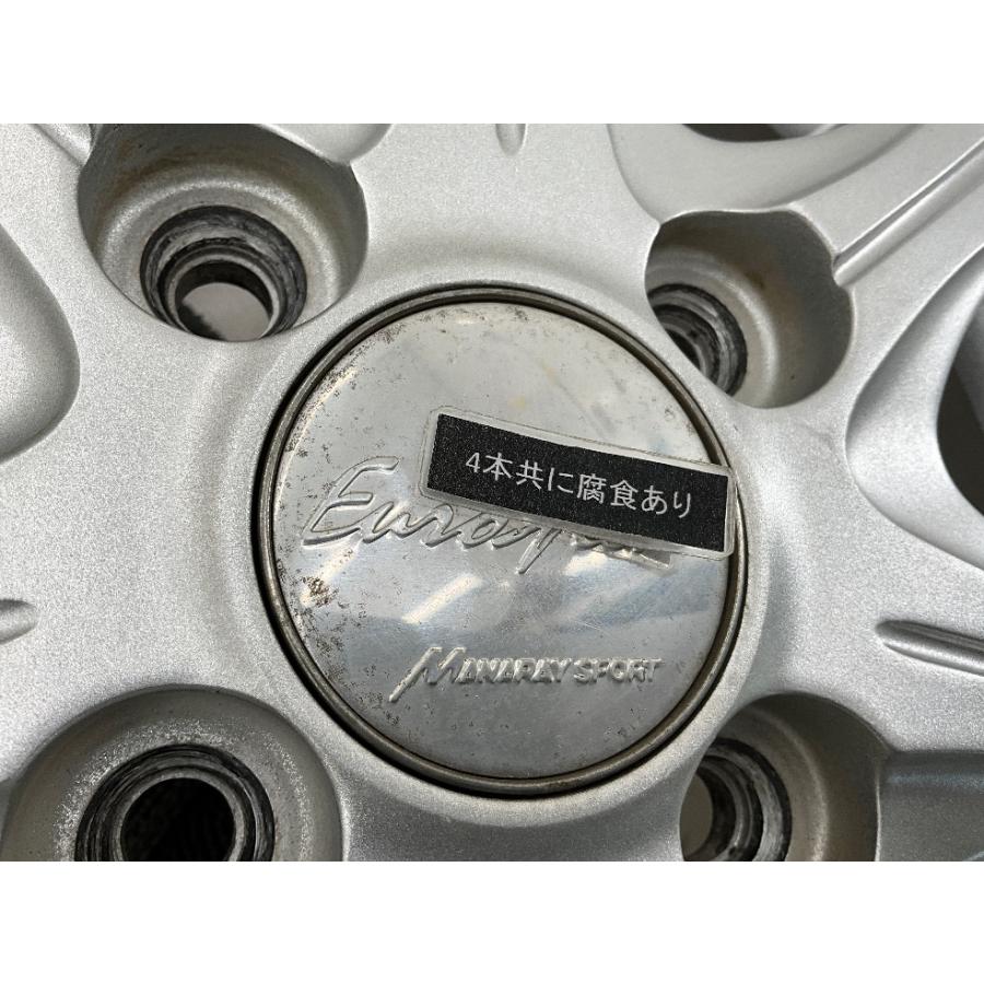 中古アルミホイール 4本セット 13×4B +42 4穴 PCD100 13インチ  EUROSPEED MANARAY SPORT  c2994の画像