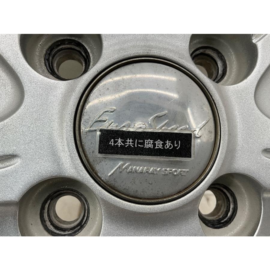 中古アルミホイール 4本セット 13×4B +42 4穴 PCD100 13インチ  EUROSPEED MANARAY SPORT  c2994の画像