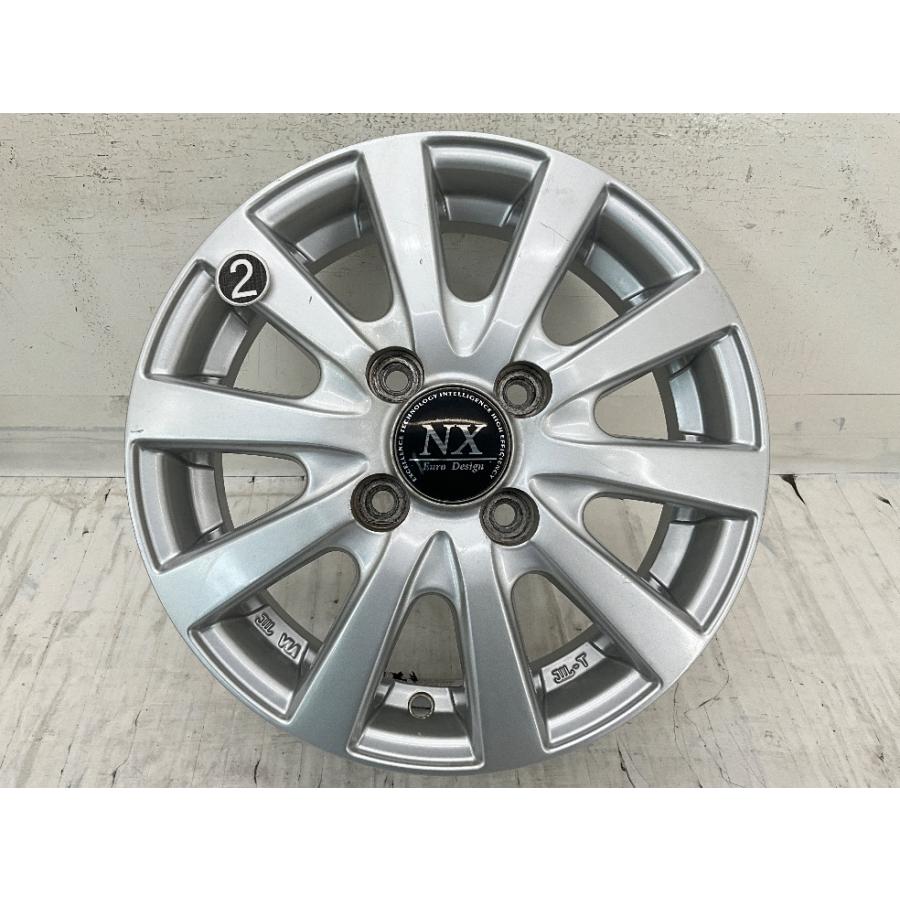 中古アルミホイール 4本セット 13×4B +43 4穴 PCD100 13インチ NX EURO
