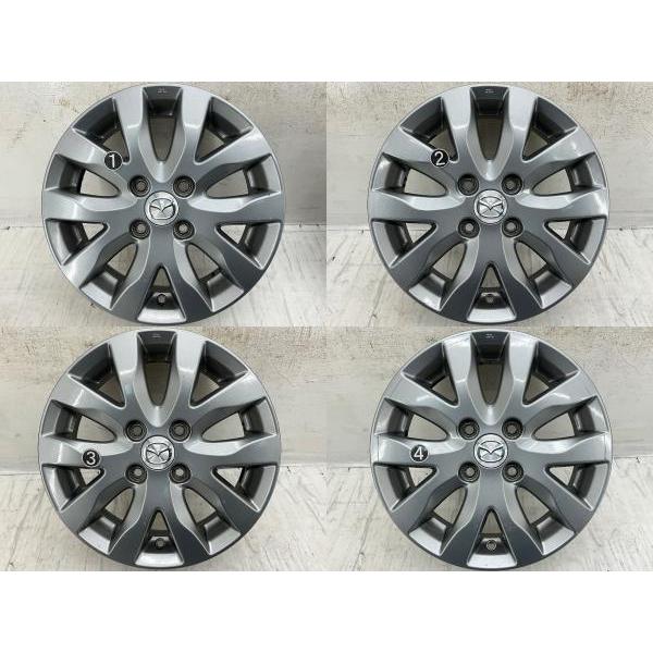 マツダ（Mazda） 中古アルミホイール 4本セット 14×4.5J +45 4穴
