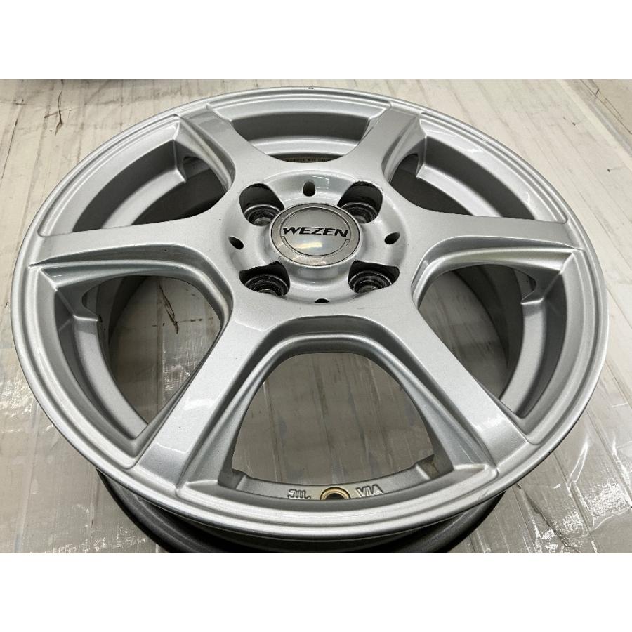 WEZEN 14インチホイール 4本セット中古 中古アルミホイール 4本セット 14×4.5J +45 4穴 PCD100 14インチ WEZEN