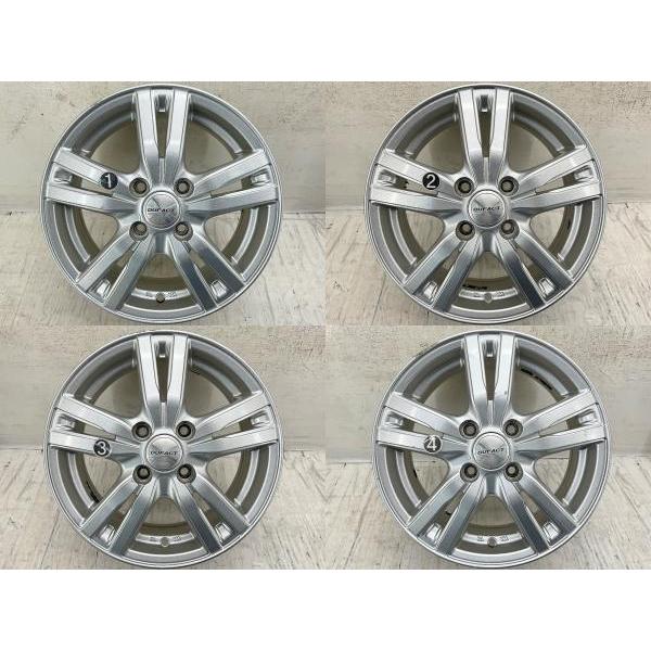 DUNLOP（ダンロップ） 中古アルミホイール 4本セット 14×5.5J +50 4穴 