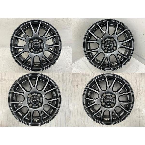 中古アルミホイール 4本セット 14×5.5J +38 4穴 PCD100 14インチ