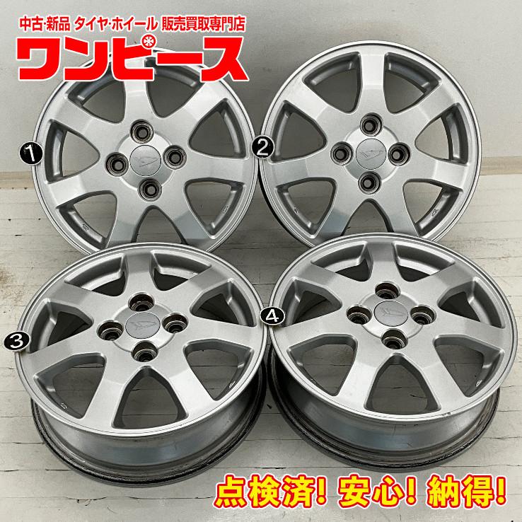 中古アルミホイール 4本セット 14×4.5J +45 4穴 PCD100 14インチ  