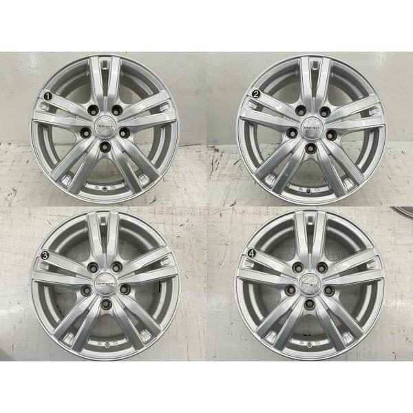 DUNLOP 中古アルミホイール 4本セット 15×6J +45 5穴 PCD114.3 DUNLOP 中古アルミホイール 4本セット 15×6J +45 5穴 PCD114.3