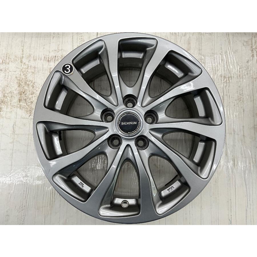 中古アルミホイール 4本セット 15×6J +43 5穴 PCD100 15インチ 