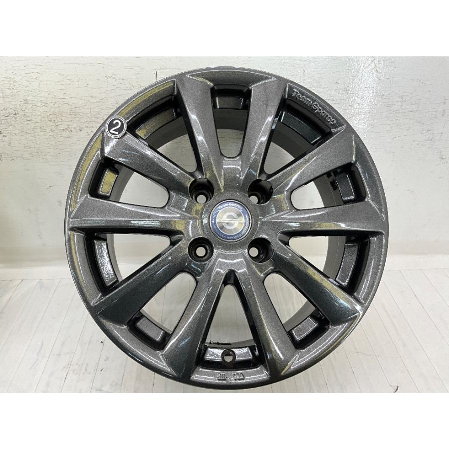 中古アルミホイール 4本セット 15×6J +25 4穴 PCD108 15インチ TEAM 