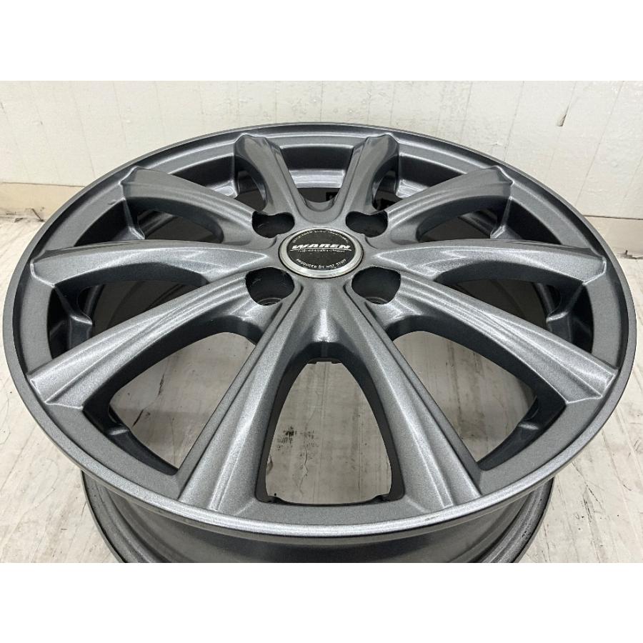 中古アルミホイール 4本セット 15×5.5J +43 4穴 PCD100 15インチ WAREN