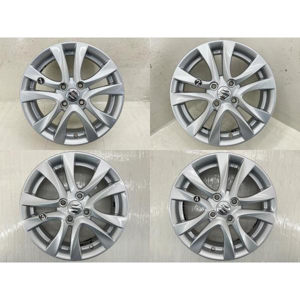 スズキ（SUZUKI） 中古アルミホイール 4本セット 15×5J +45 4穴 PCD100 