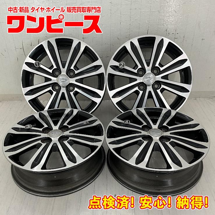 C269　15x4.5J 4穴 PCD100ホイール15インチ 4本 ダイハツ ダイハツ（DAIHATSU） 中古アルミホイール 4本セット 15×4.5J +45 4穴