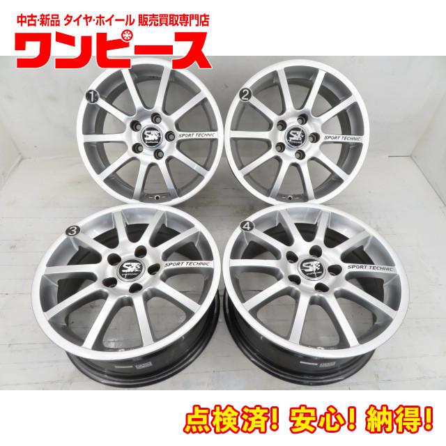【中古】アルミホイール(SPORT TECCHNIC) 4本 前後異サイズ 4本セット】10スポークタイプ 社外 アルミホイール