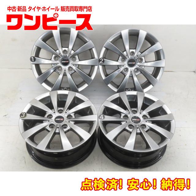 中古アルミホイール 4本セット 16インチ 16×6.5J +46 5穴 PCD120 MOTEC 