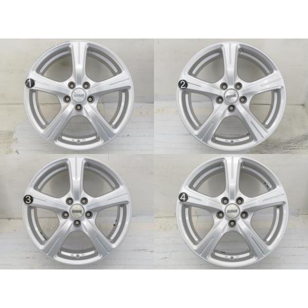 中古アルミホイール 4本セット 16インチ 16x6.5J +42 5穴 PCD100 