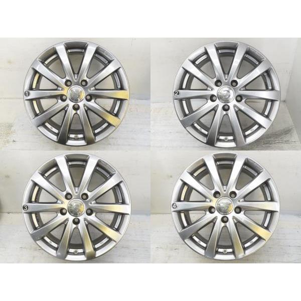 中古アルミホイール 4本セット 16インチ 16x7J +38 5穴 PCD112 Team 