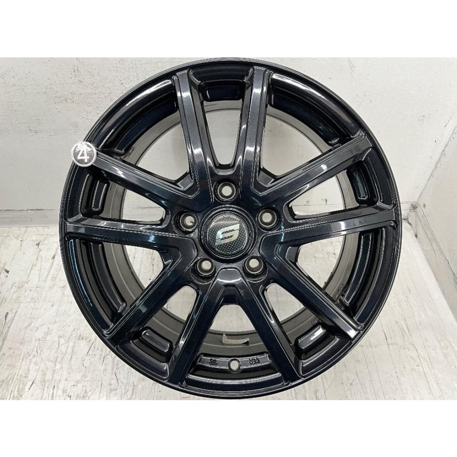 最終値下げ16インチ ブラック 多スポークホイールセット２本 中古アルミホイール 4本セット 16×7J +55 5穴 PCD114.3 16インチ