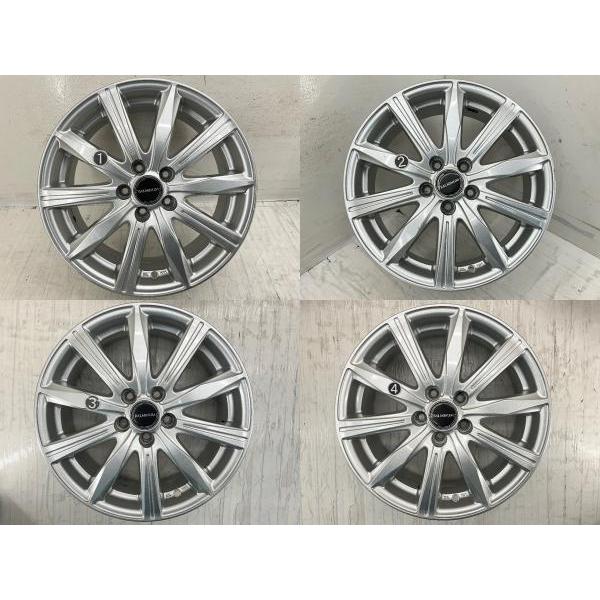 BALMINUM 中古アルミホイール 4本セット 16×6.5J +48 5穴 PCD100 16 