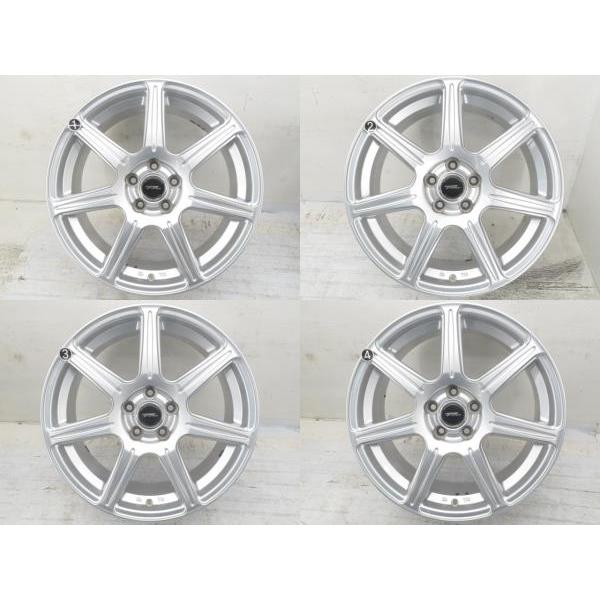 中古アルミホイール 4本セット 17インチ 17x7J +53 5穴 PCD100 TOPRUN 