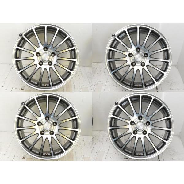 中古アルミホイール 4本セット 17インチ 17x7J +38 5穴 PCD114.3 ECO FORME 送料無料 (沖縄、離島除く) a16930｜onepiecetire｜03