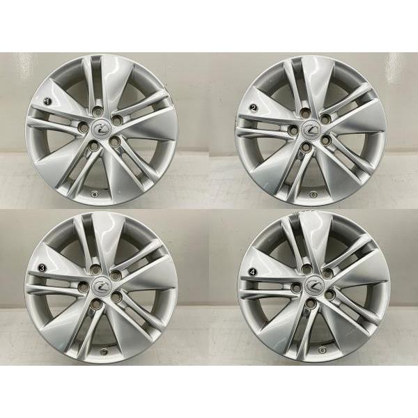レクサス 中古アルミホイール 4本セット 17×7J +39 5穴 PCD114.3