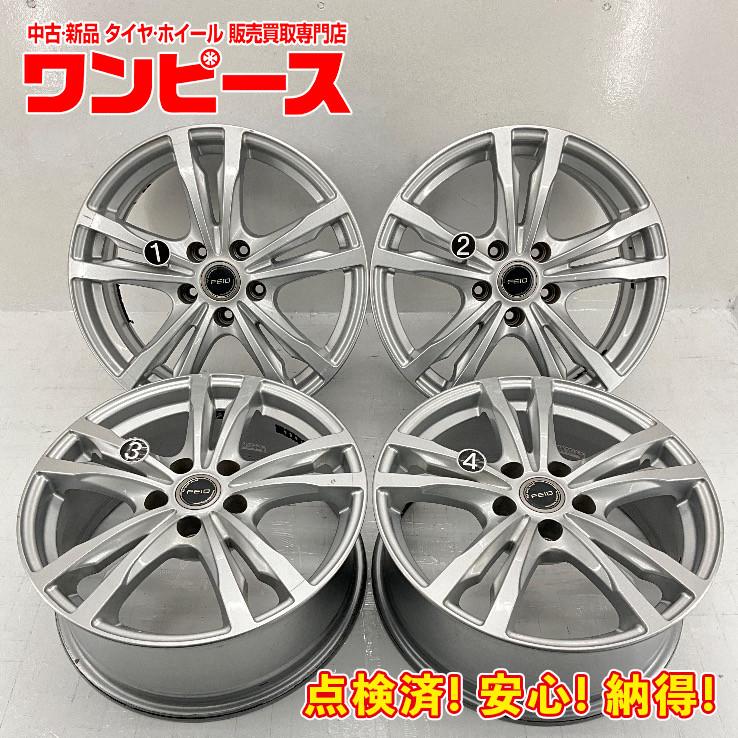 中古アルミホイール 4本セット 17×7J +38 5穴 PCD114.3 17インチ FEID 
