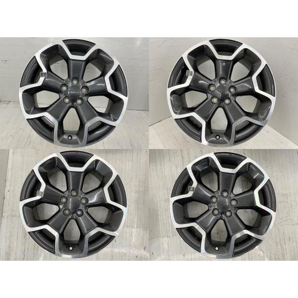 中古アルミホイール 4本セット 17×7J +48 5穴 PCD100 17インチ スバル 