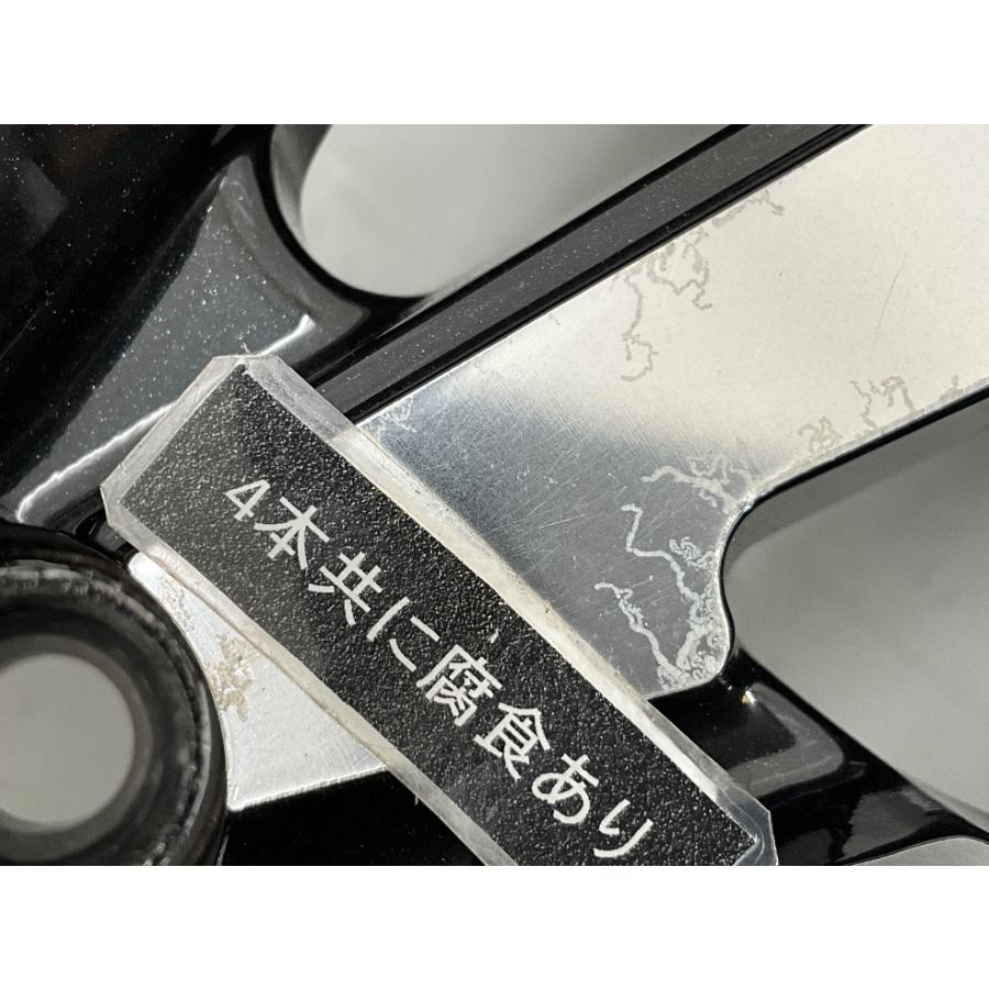 中古アルミホイール 4本セット 17×6.5J +50 4穴 PCD100 17インチ weds 