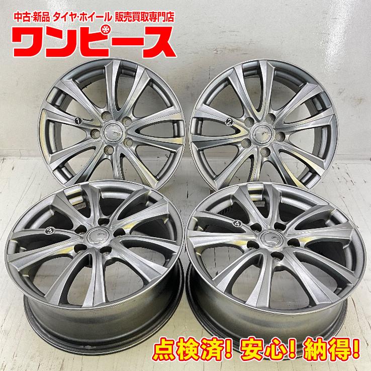 中古アルミホイール 4本セット 17×7J +47 5穴 PCD114.3 17インチ TOPY 