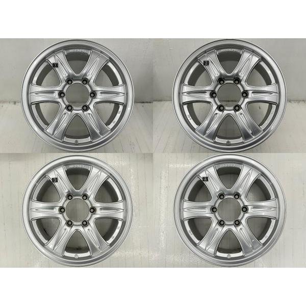 中古アルミホイール 4本セット 17×7.5J +30 6穴 PCD139.7 17インチ
