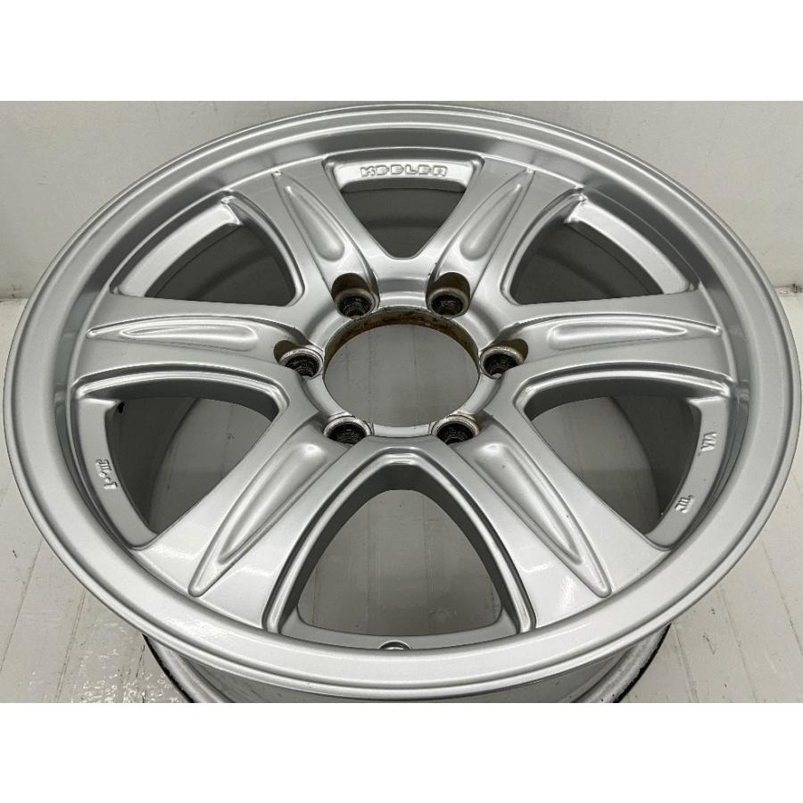中古アルミホイール 4本セット 17×7.5J +30 6穴 PCD139.7 17インチ