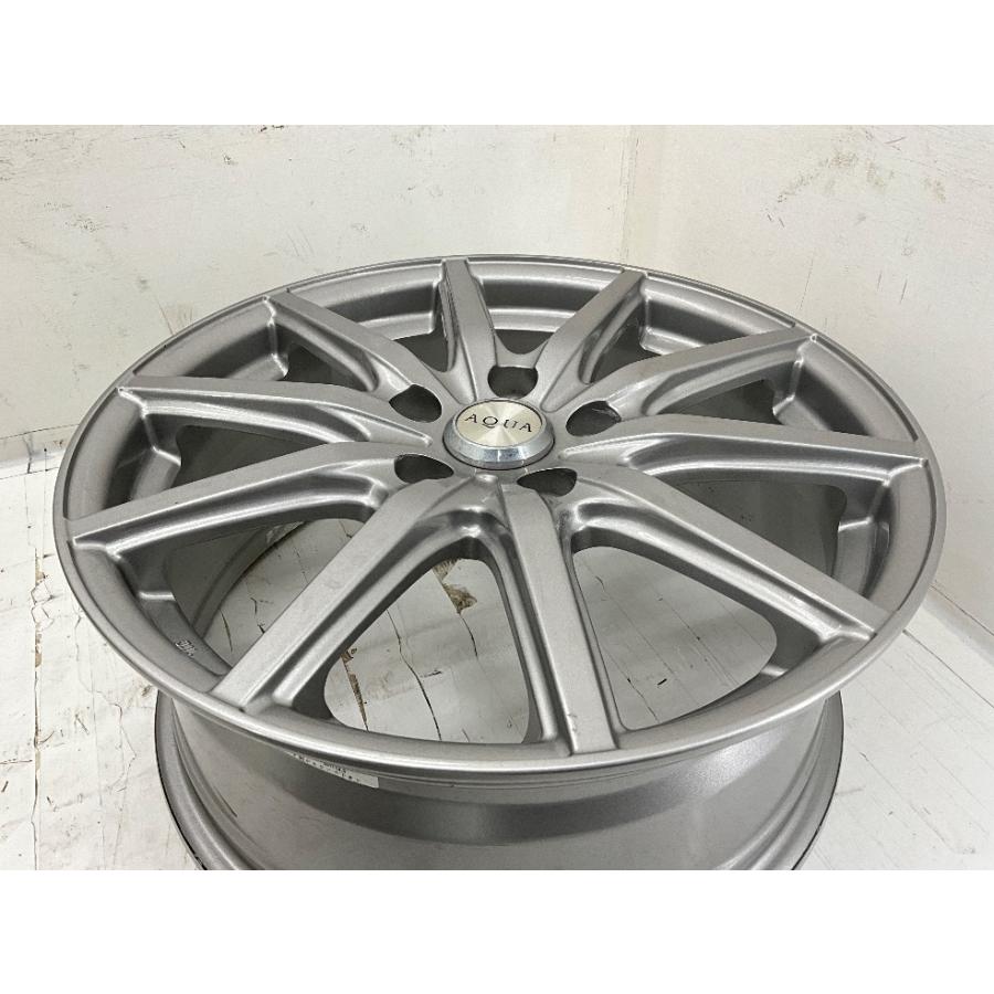 中古アルミホイール 4本セット 17×7J +53 5穴 PCD114.3 17インチ AQUA