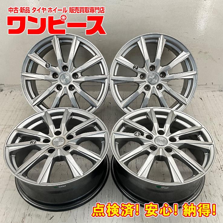中古アルミホイール 4本セット 17×7J +38 5穴 PCD114.3 17インチ ZACK 