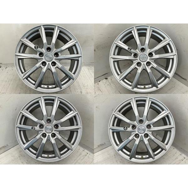 中古アルミホイール 4本セット 17×7J +38 5穴 PCD114.3 17インチ ZACK