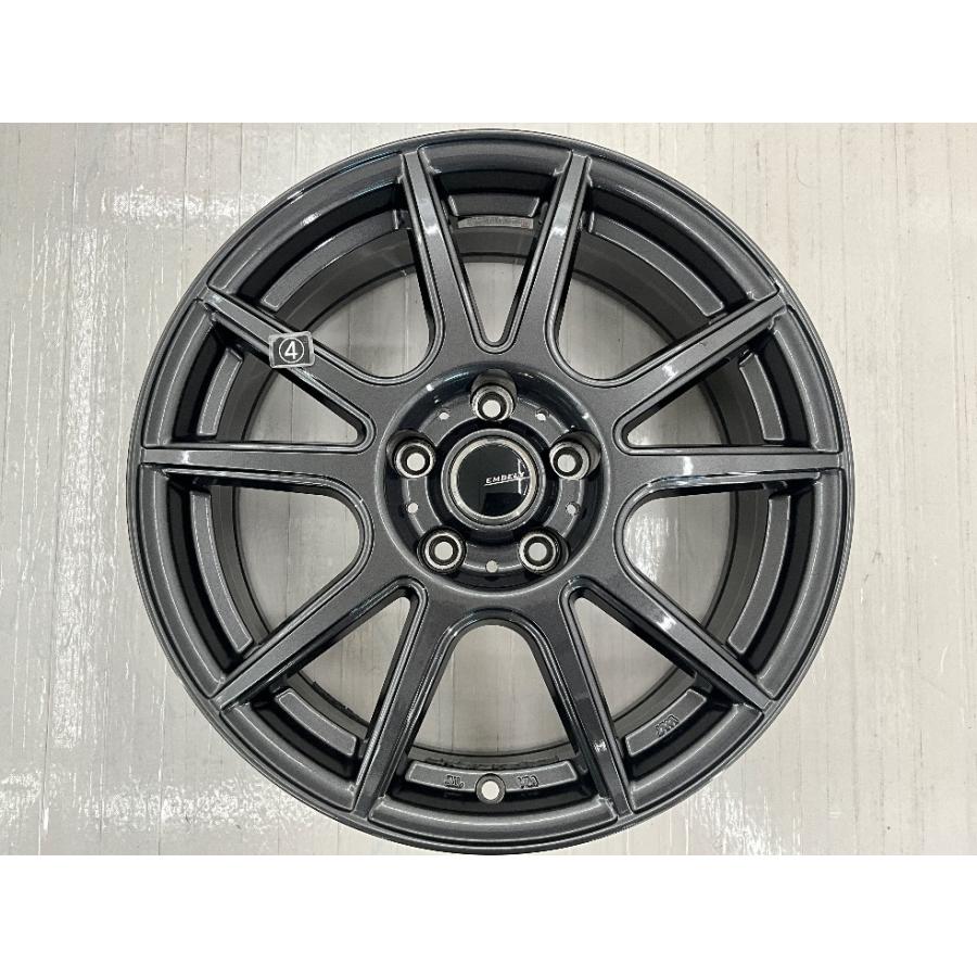 17インチ アルミホイール 17×7.0 5H PCD114 ＋38 4枚 kgfax17654_kbr2211250372