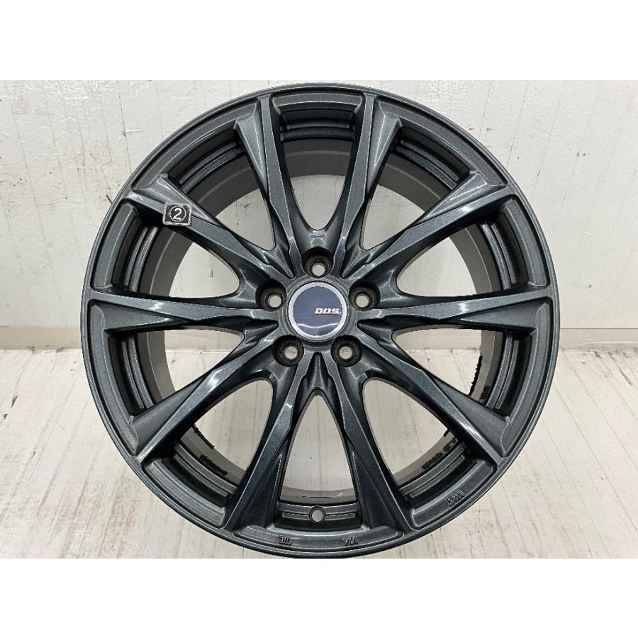 中古アルミホイール 4本セット 17×7J +48 5穴 PCD100 17インチ D.O.S.