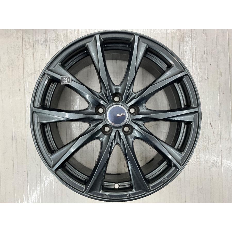 中古アルミホイール 4本セット 17×7J +48 5穴 PCD100 17インチ D.O.S.