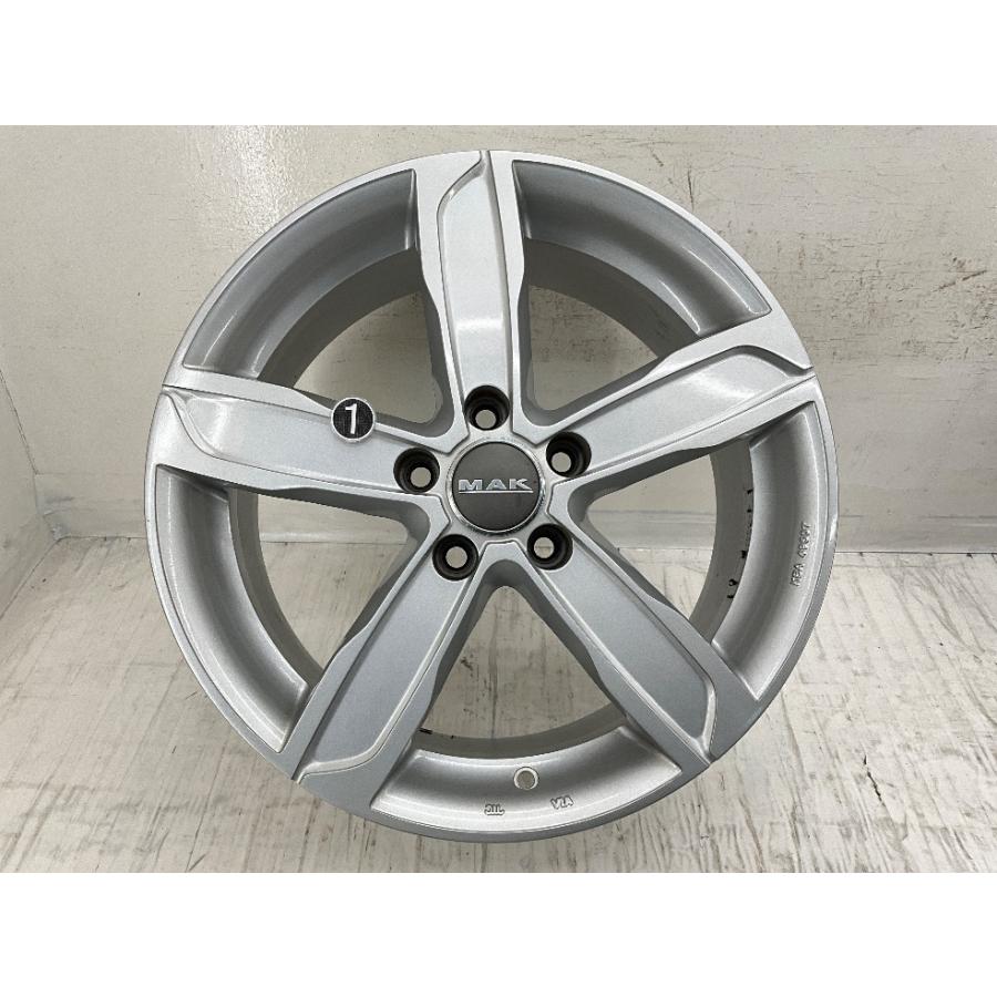 中古アルミホイール 4本セット 17×7.5J +49 5穴 PCD112 17インチ MAK