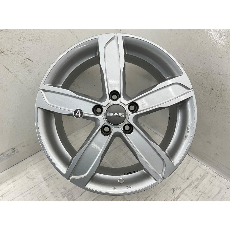 中古アルミホイール 4本セット 17×7.5J +49 5穴 PCD112 17インチ MAK