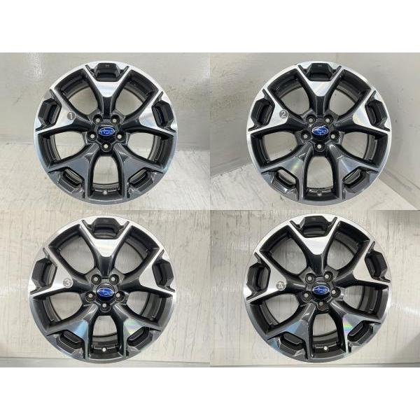 スバル 17インチ ホイールセット 4本 SUBARU（スバル） 中古アルミホイール 4本セット 17×7J +55 5穴 PCD100