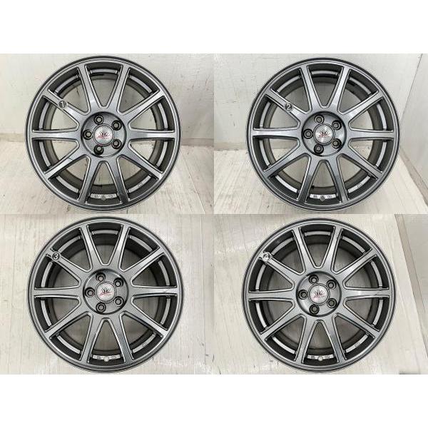 中古アルミホイール 4本セット 17×7J +48 5穴 PCD100 17インチ LOXARNY 