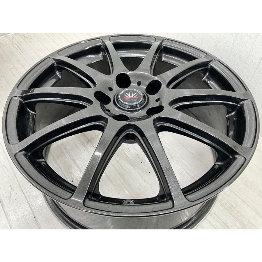 中古アルミホイール 4本セット 17×7J +38 5穴 PCD114.3 17インチ 