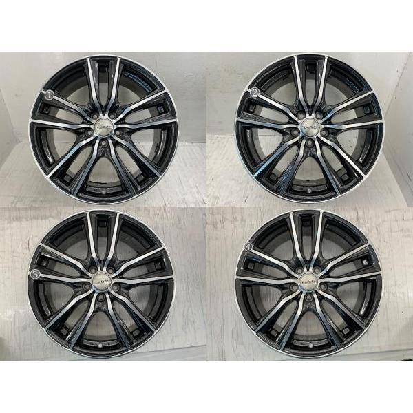 中古アルミホイール 4本セット 17×7J +50 5穴 PCD100 17インチ LOFIDA