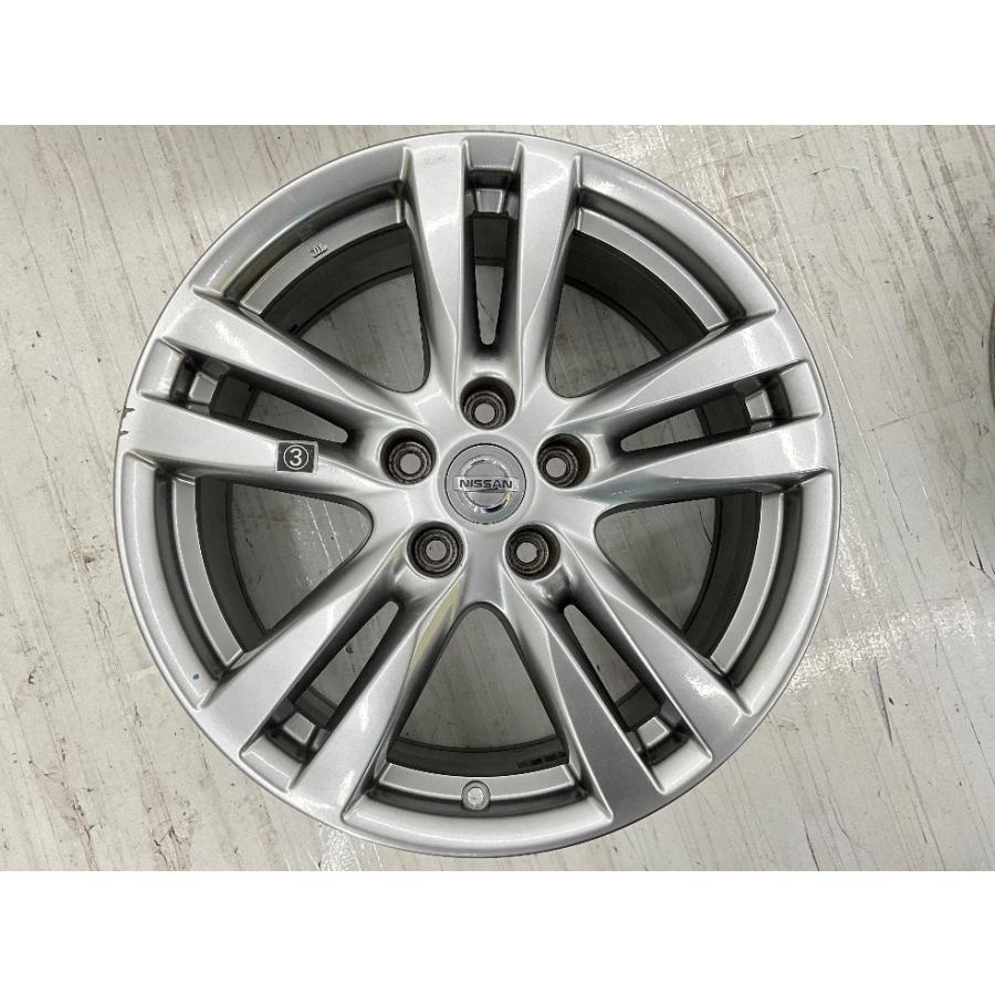 日産 中古アルミホイール 4本セット 18×7.5J +55 5穴 PCD114.3 18 