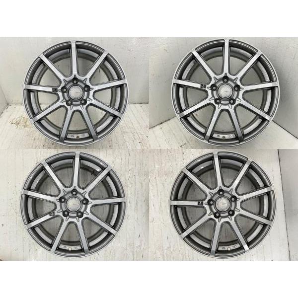 中古アルミホイール 4本セット 18×7J +53 5穴 PCD114.3 18インチ GRASS