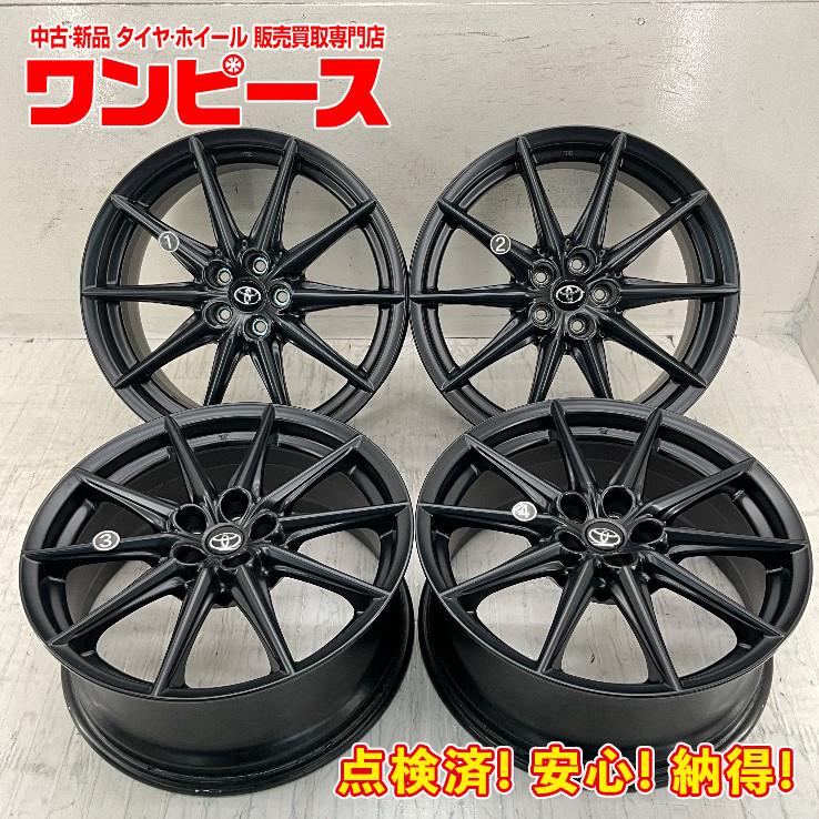 18インチ ホイールセット PCD100 トヨタ（TOYOTA） 中古アルミホイール 4本セット 18×7.5J +48 5穴