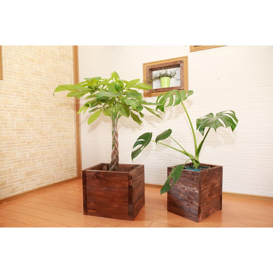 木製 スクエア POTカバー 植木鉢カバー dショッピング |植木鉢